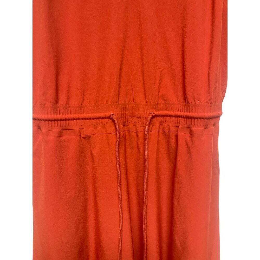 NEW! Athleta Savannah Strap Mini Athletic Dress Orange Pockets Women's Small - Picture 4 of 11